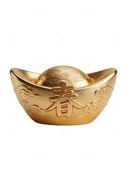 金色春字元宝00