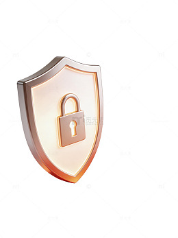 金色盾牌锁图标39