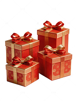 中式红金礼盒套装35