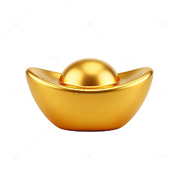 金光闪闪金元宝招财进宝