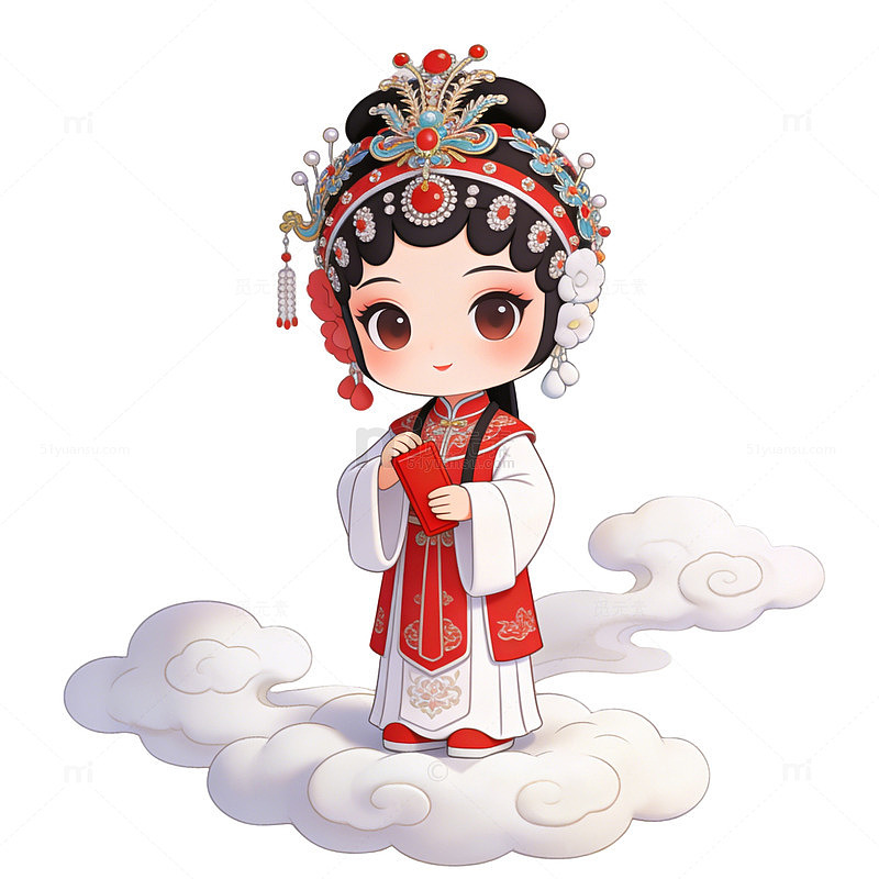 卡通戏曲人物插画