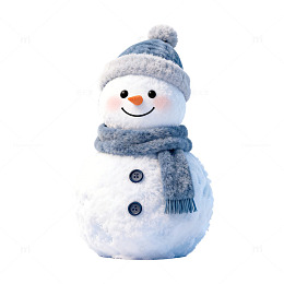 可爱雪人冬季装饰图片
