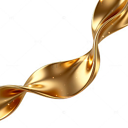 金色流动线条抽象艺术