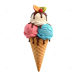 冰淇淋甜筒美食片