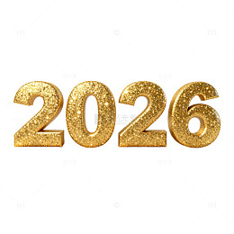 金色2026新年庆祝设计素材