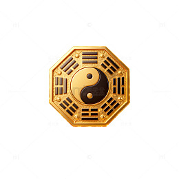 八卦图金光闪耀神秘元素