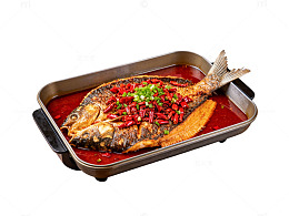 香辣烤鱼美食图片