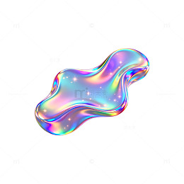 彩虹色流体抽象艺术图案