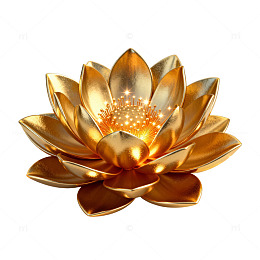 金色莲花装饰艺术