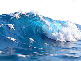 海洋蓝波涛汹涌