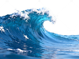 碧蓝海浪自然风光