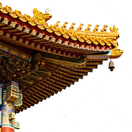 古典中式建筑屋檐细节