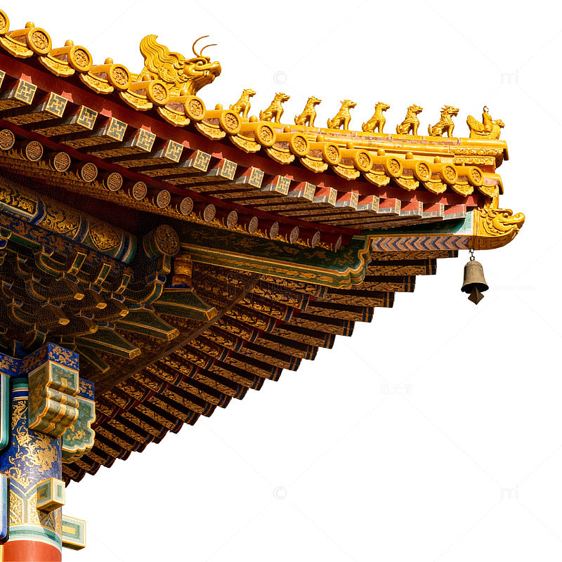 古典中式建筑屋檐细节