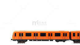 橙色火车模型玩具