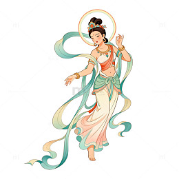 古风仙女插画设计素材