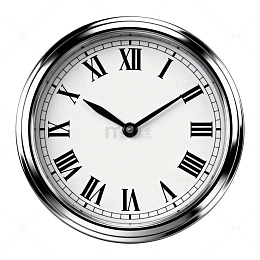 古典圆形罗马数字挂钟设计