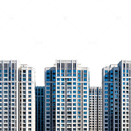 城市高层建筑剪影设计素材