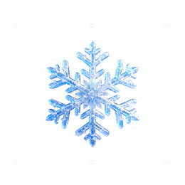 冰晶雪花蓝色背景装饰素材