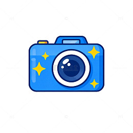 卡通风格相机图标设计