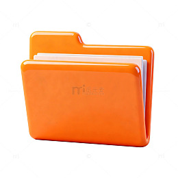 橙色文件夹办公用品塑料文件袋
