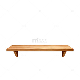 简约木架展示架矢量图