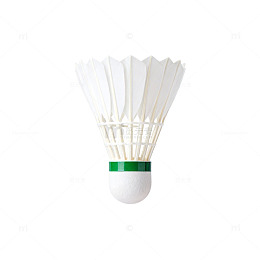 白色羽毛球标准运动器材