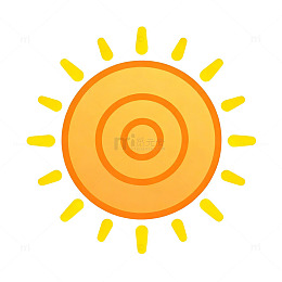 卡通风格太阳图案插画素材