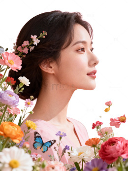 梦幻花境女性写真