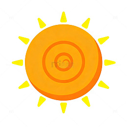 卡通太阳图案矢量素材
