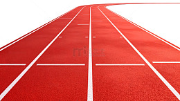 红色跑道田径赛场