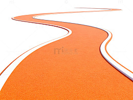 简约风格曲折道路插图