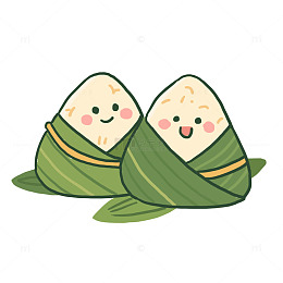 端午节拟人美食粽子免抠元素