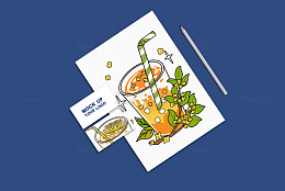 文创产品展示图  a4纸尺寸展示产品样机