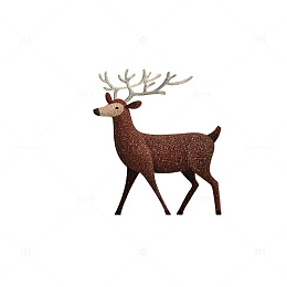 星空下的神秘鹿影奇观