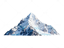 雪山风光数字绘画