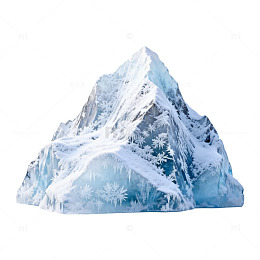 冰山雪山风景矢量素材
