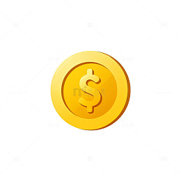 金币图标简约风格图案