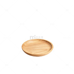 简约木质盘子素材