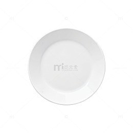 简约白色瓷盘美食素材