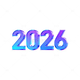 蓝紫渐变2026未来感数字设计
