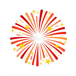 喜庆烟花图案设计元素