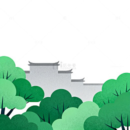 古风园林插画