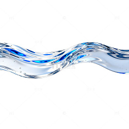 透明水流动态效果素材