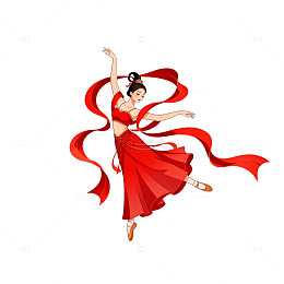 中国古典舞插画