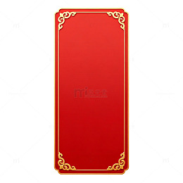 红色中国风装饰牌匾矢量素材