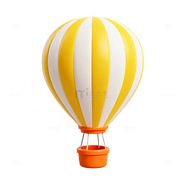 卡通热气球设计素材