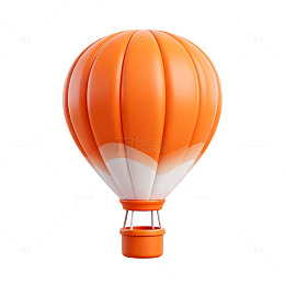 卡通热气球矢量设计元素