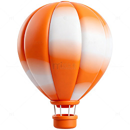 卡通热气球图标设计元素