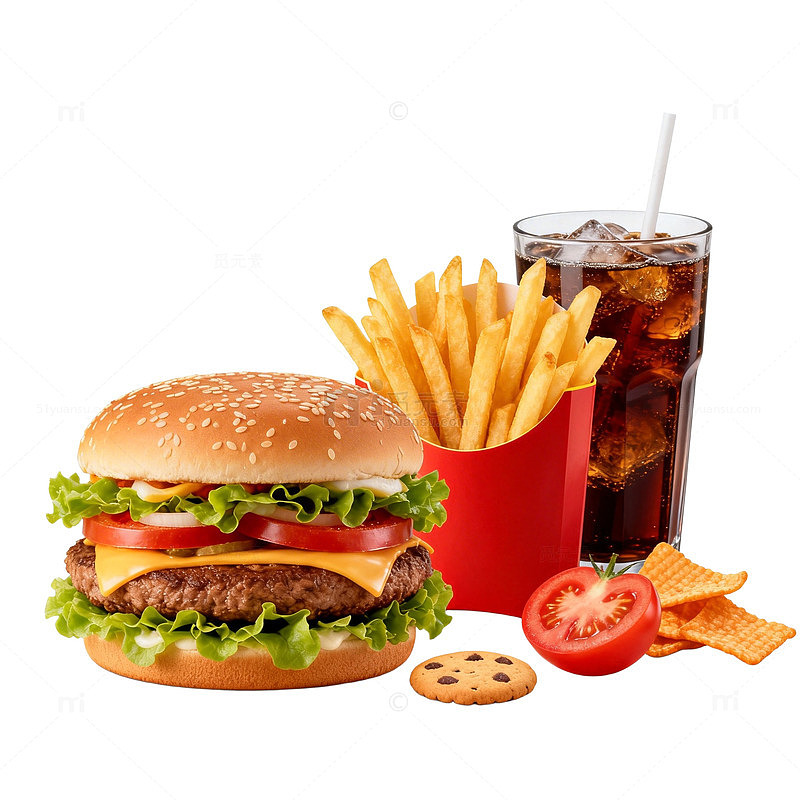 快餐美食组合