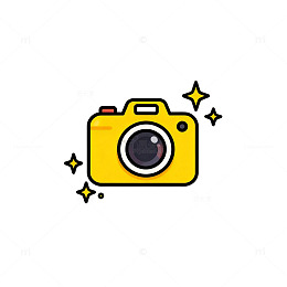 可爱相机卡通图标设计元素